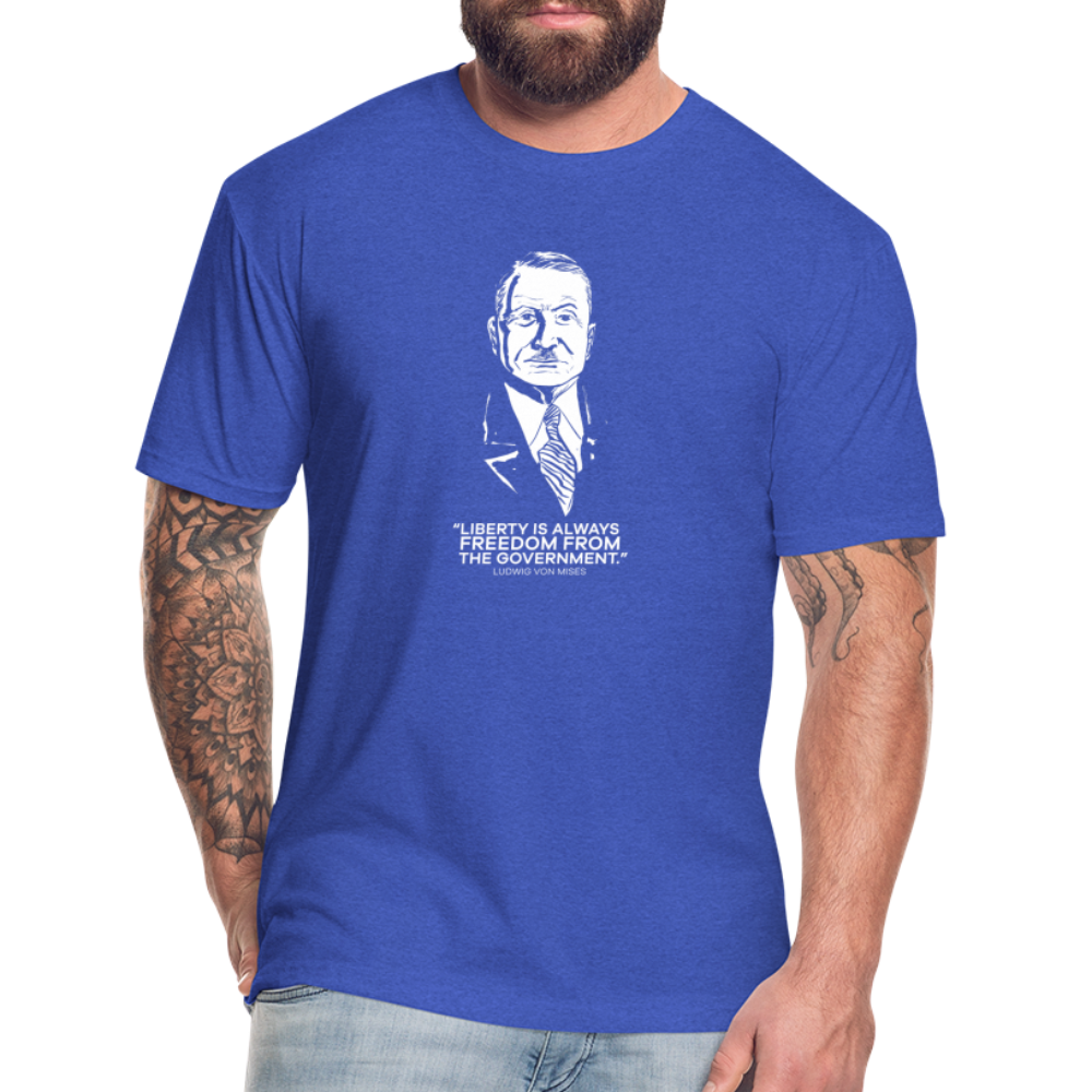 Ludwig von Mises Quote | Men's Tee - heather royal