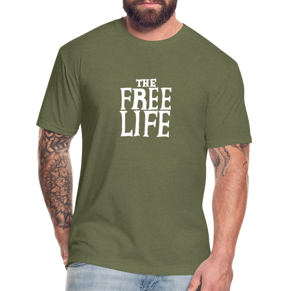 The Free Life | Men's Tee - heather military green