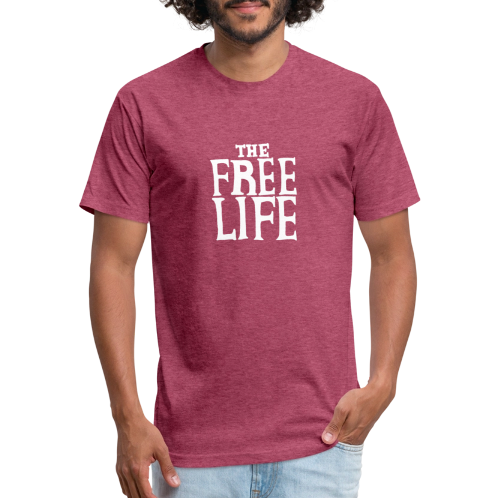 The Free Life | Men's Tee - heather burgundy