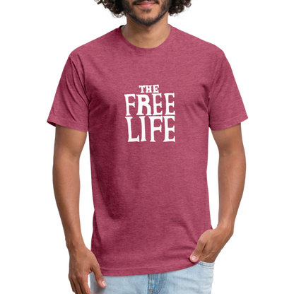 The Free Life | Men's Tee - heather burgundy