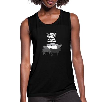 Thomas Massie Is My Spirit Animal | Women's Muscle Tank - black