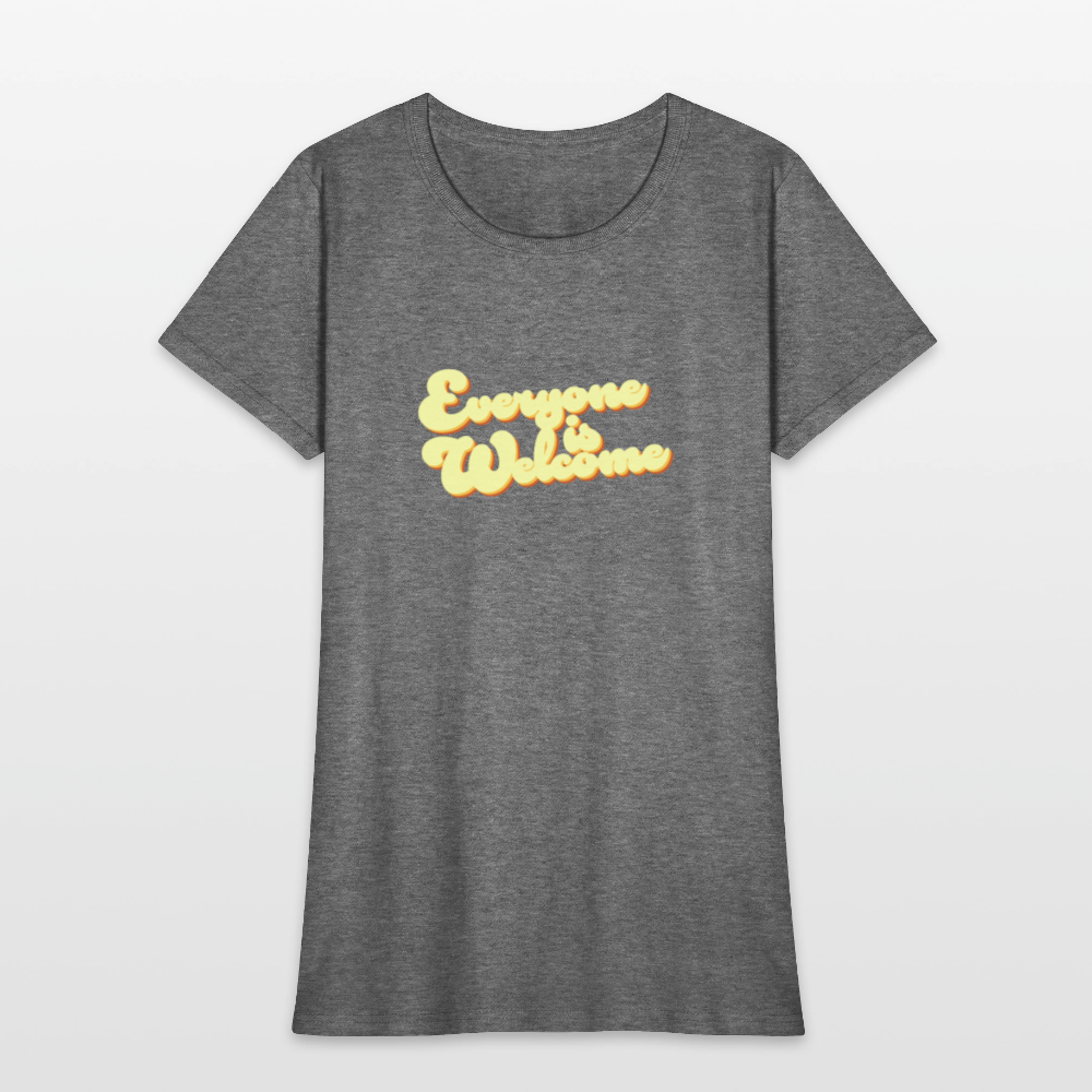 Everyone is Welcome | Women's Tee - graphite heather