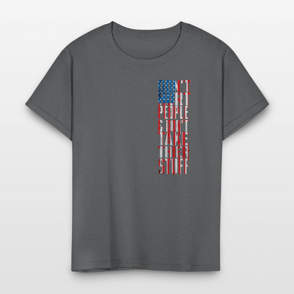 Don't Hurt People | Flag | Youth Tee - charcoal