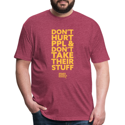 Don't Hurt People | Limited Edition | Men's Tee - heather burgundy