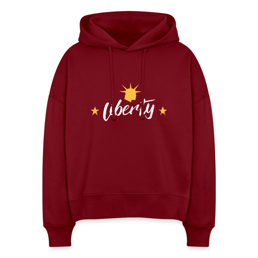 Liberty | Women's Hoodie - burgundy