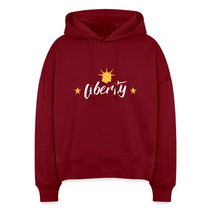 Liberty | Women's Hoodie - burgundy