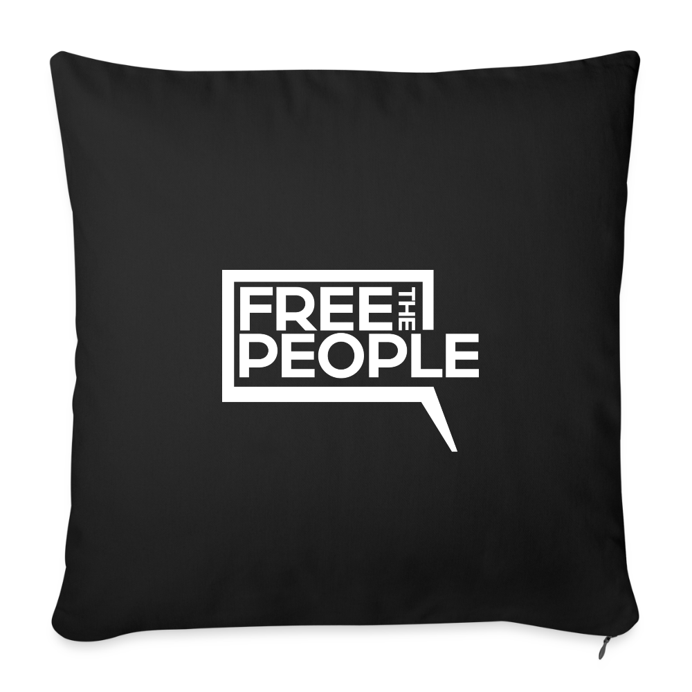 Free the People | Throw Pillow Cover - black
