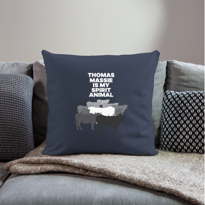 Thomas Massie Is My Spirit Animal | Throw Pillow Cover - navy