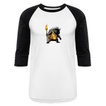 Free the Porcupine | Baseball Tee - white/black