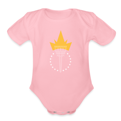 Freedom Torch | Baby Onesie - light pink