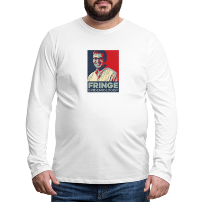 Fringe Epidemiologist | Men's Long Sleeve Tee - white