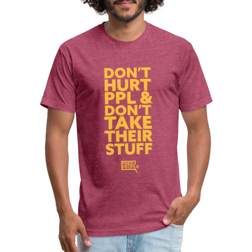 Don't Hurt People | Limited | Men's Tee - heather burgundy