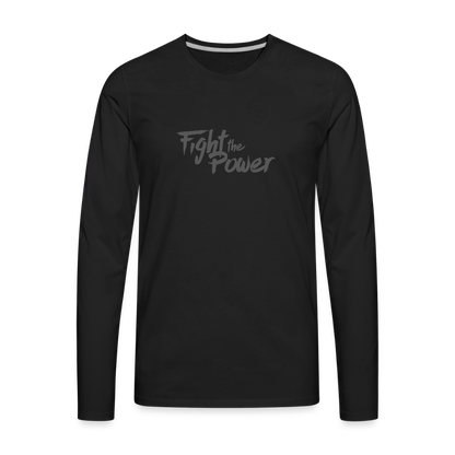 Fight the Power | Men's Long Sleeve Tee - black