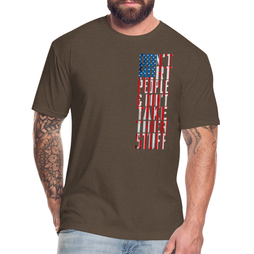 Don't Hurt People | Flag | Men's Tee - heather espresso