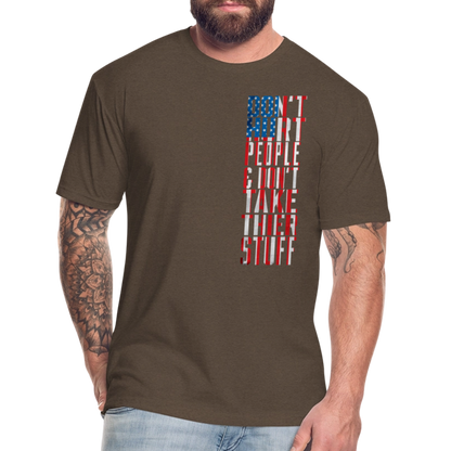 Don't Hurt People | Flag | Men's Tee - heather espresso