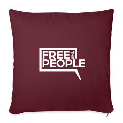 Free the People | Throw Pillow Cover - burgundy