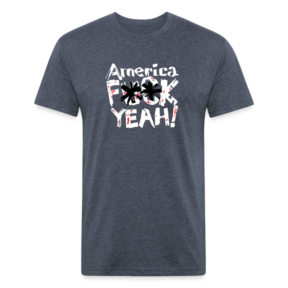 America F**k Yeah! | Men's Tee - heather navy