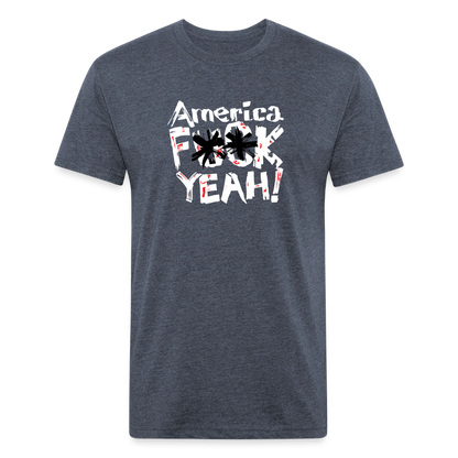 America F**k Yeah! | Men's Tee - heather navy
