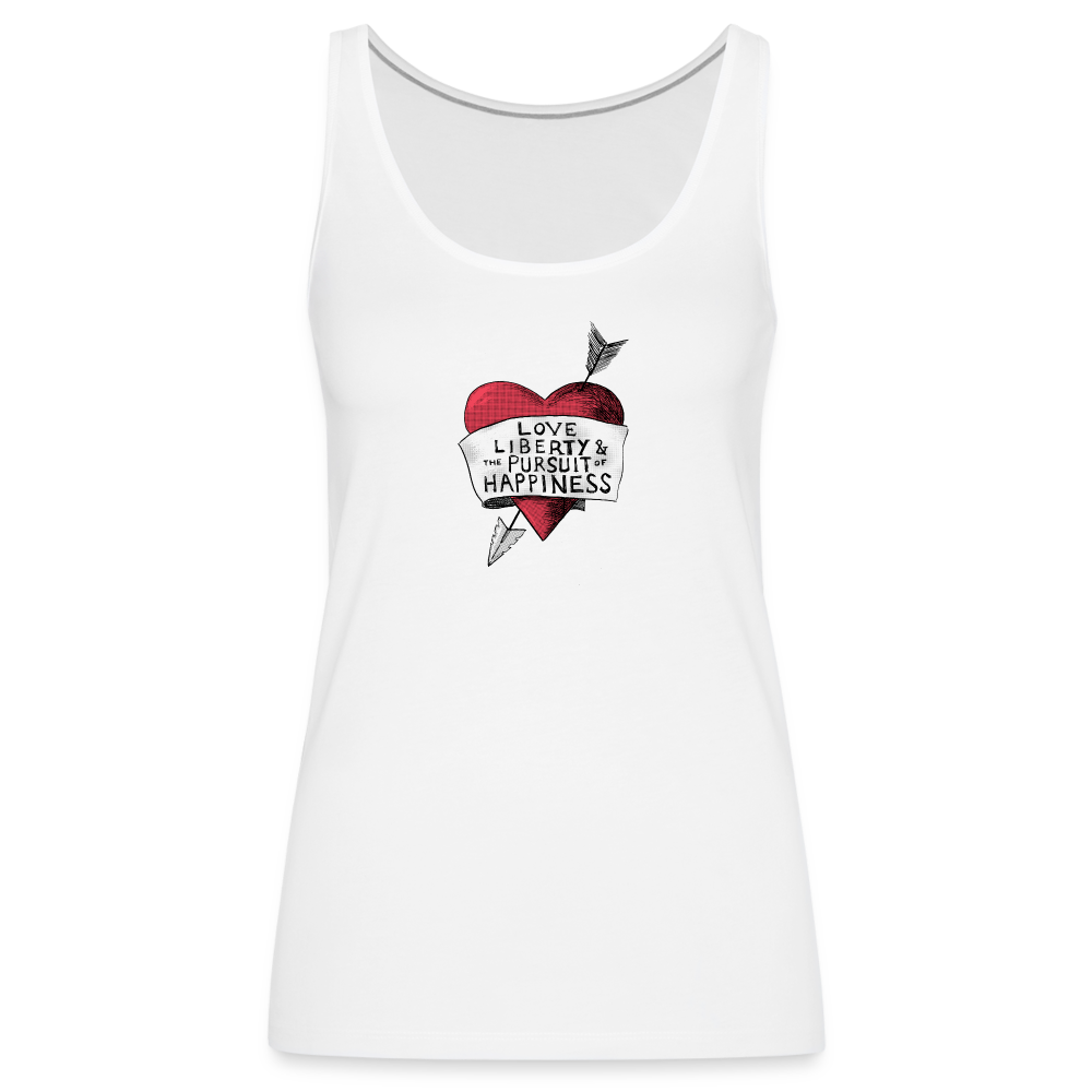 Love, Liberty | Women's Tank - white