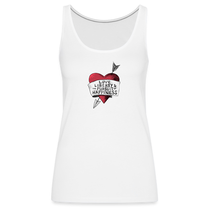 Love, Liberty | Women's Tank - white