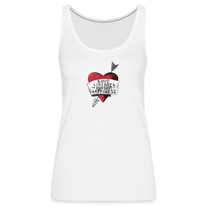 Love, Liberty | Women's Tank - white