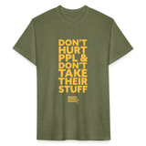 Don't Hurt People | Limited Edition | Men's Tee - heather military green