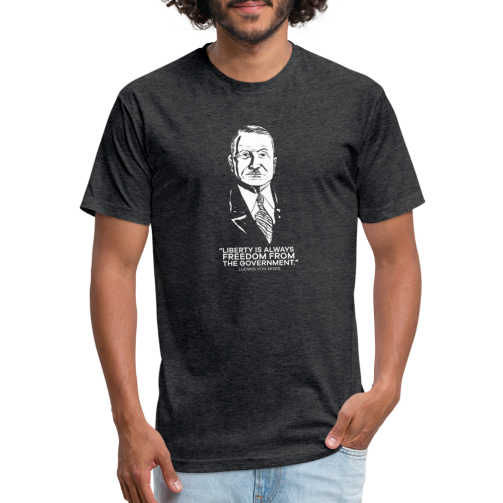 Ludwig von Mises Quote | Men's Tee - heather black