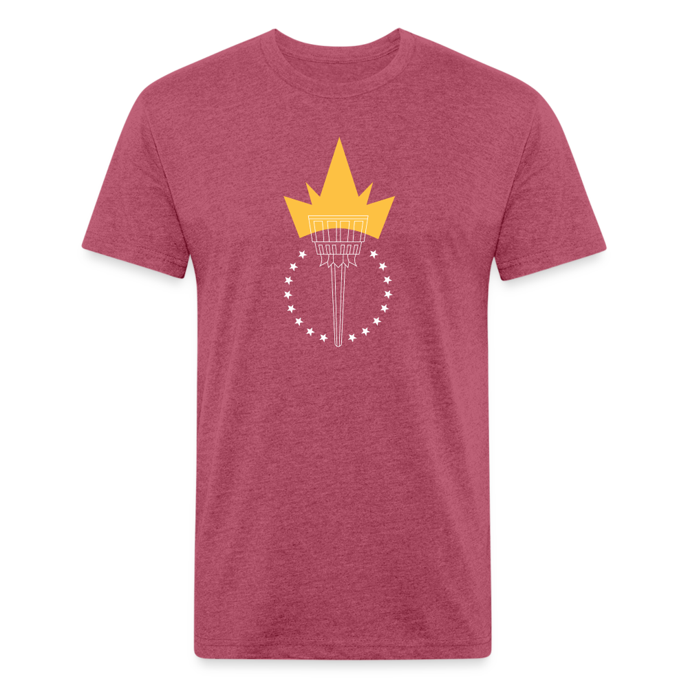 Freedom Torch | Men's Tee - heather burgundy