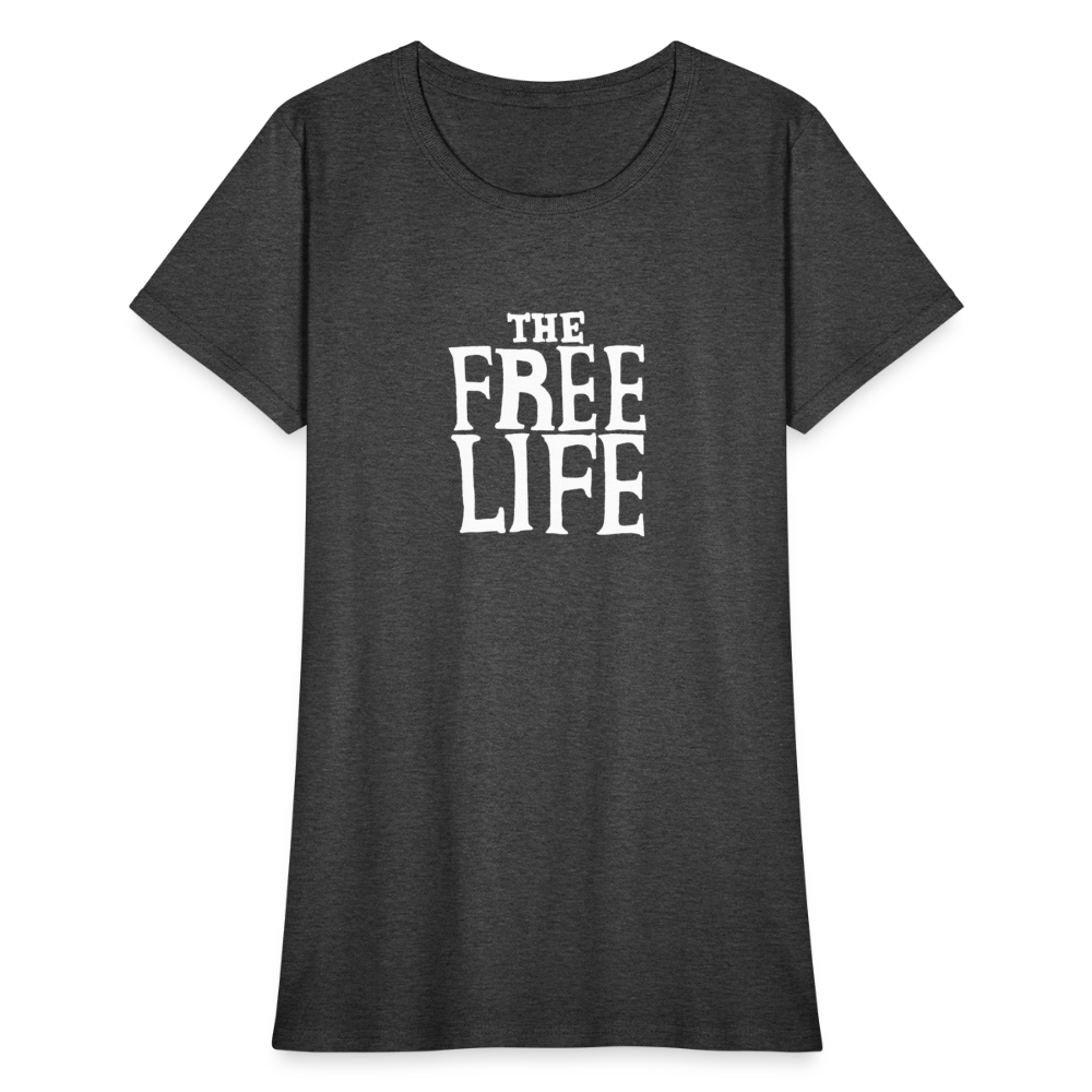 The Free Life | Women's Tee - heather black