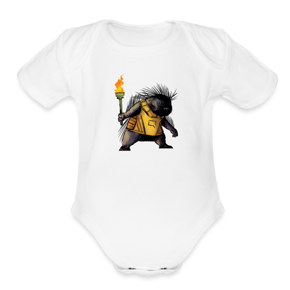 Free the Porcupine | Baby Onesie - white