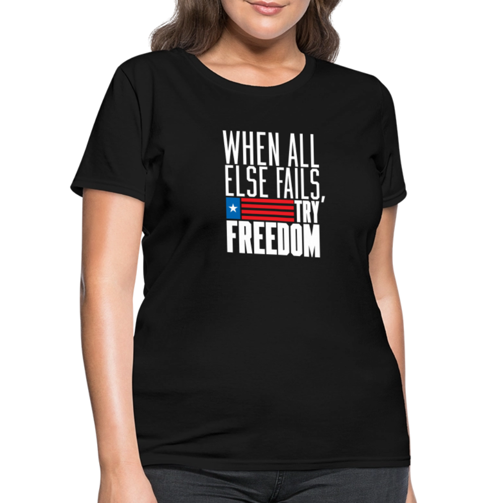 Try Freedom | Women's Tee - black