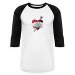 Love, Liberty | Baseball Tee - white/black