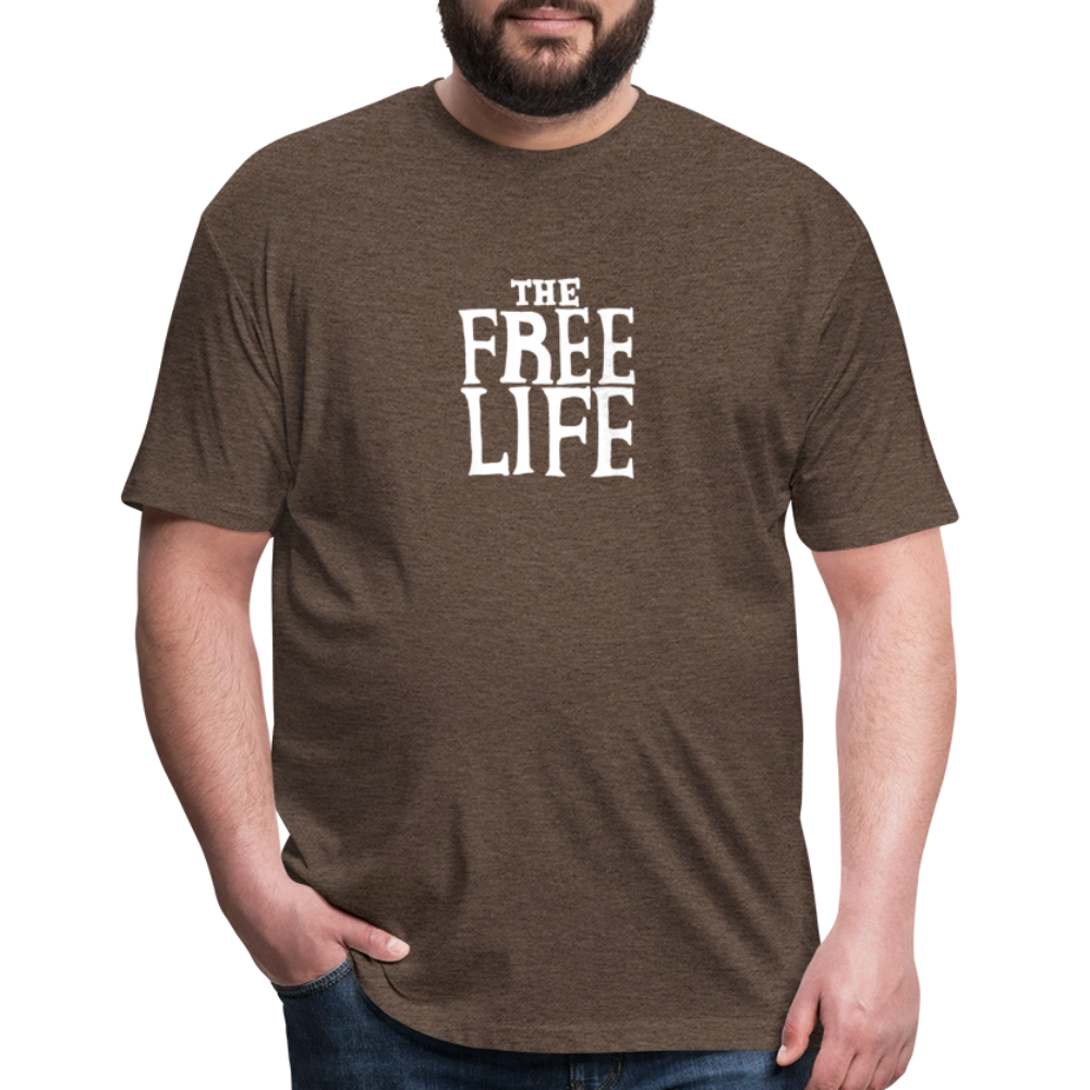 The Free Life | Men's Tee - heather espresso