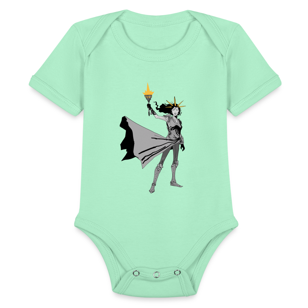 Liberty Hero | Baby Onesie - light mint