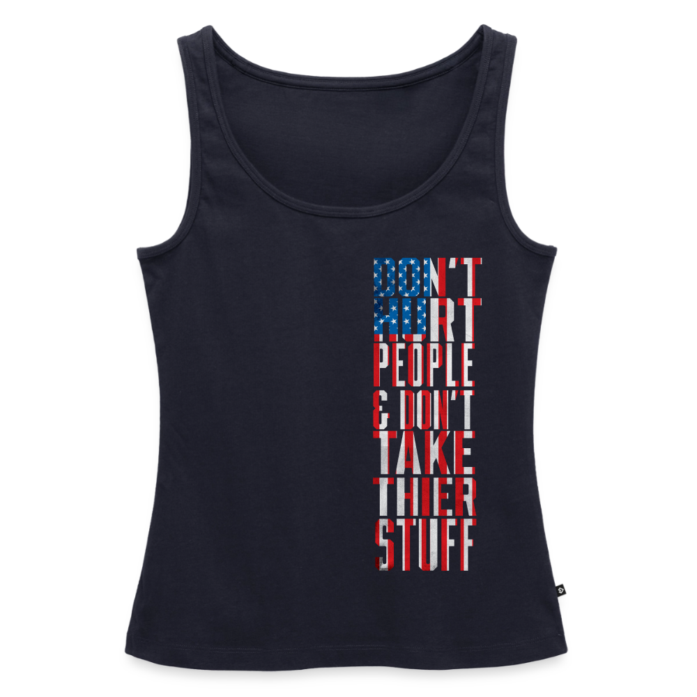 Don't Hurt People | Flag | Women's Tank - navy