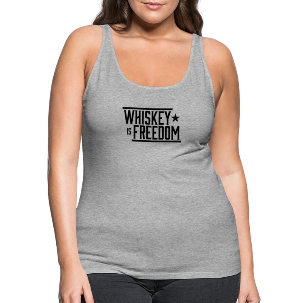 Whiskey is Freedom | Women's Tank - heather gray