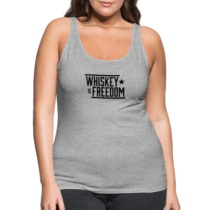 Whiskey is Freedom | Women's Tank - heather gray