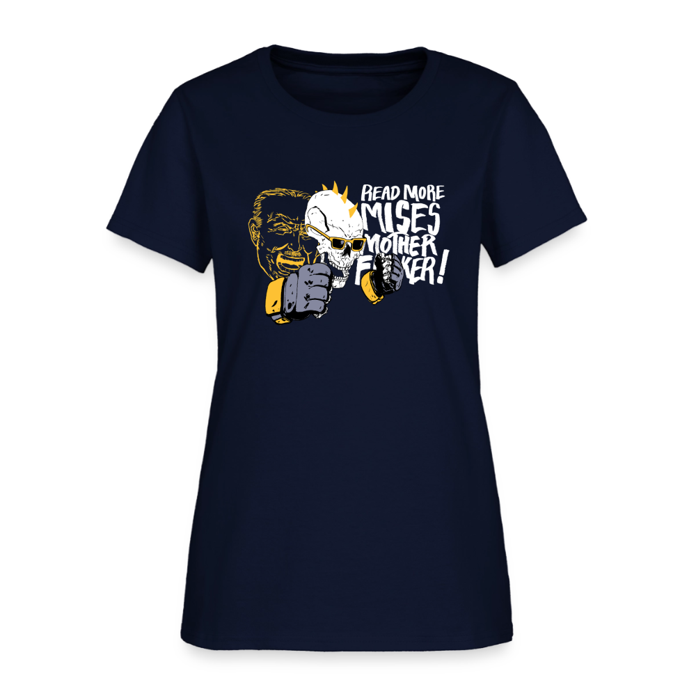 Read More Mises Mother F**ker! | Women's Tee - navy