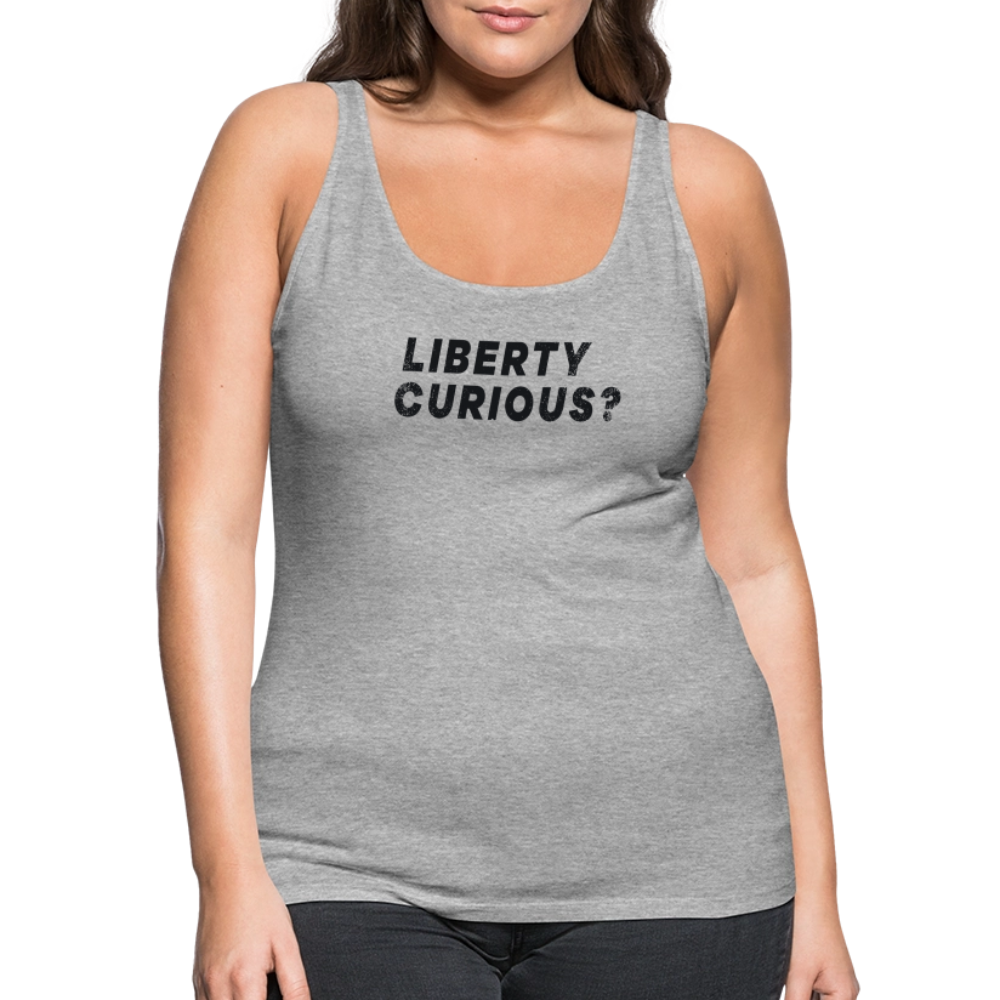 Liberty Curious? | Women's Tank - heather gray