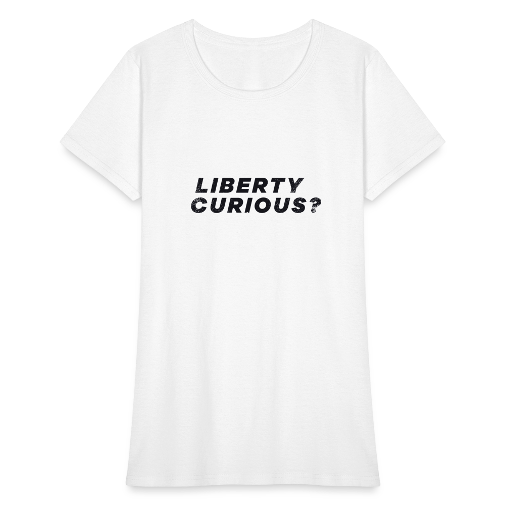 Liberty Curious? | Women's Tee - white