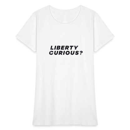 Liberty Curious? | Women's Tee - white