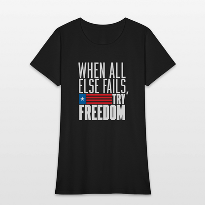 Try Freedom | Women's Tee - black