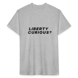 Liberty Curious? | Men's Tee - heather gray