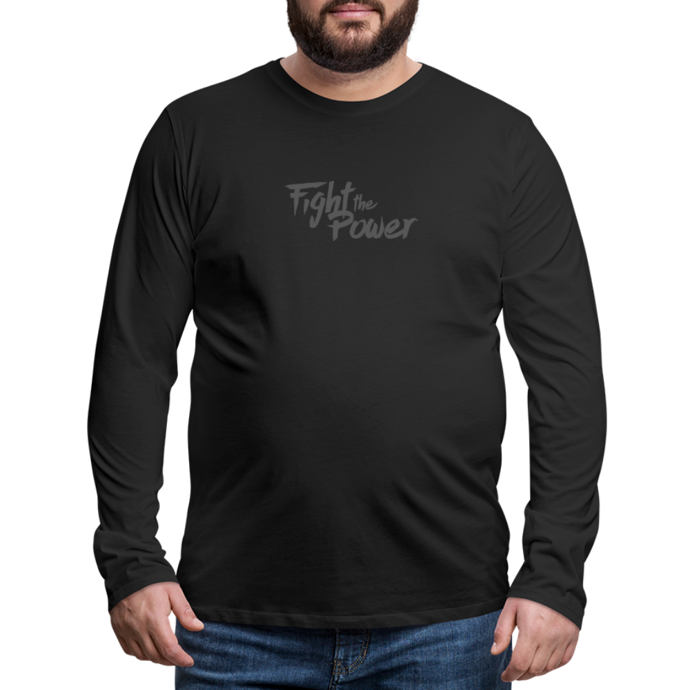 Fight the Power | Men's Long Sleeve Tee - black