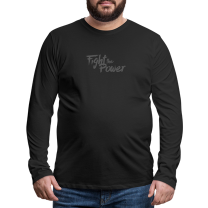 Fight the Power | Men's Long Sleeve Tee - black