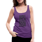 Don't Hurt People | Women's Tank - purple