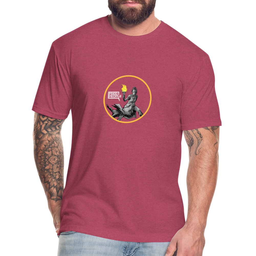 Lady Liberty | Men's Tee - heather burgundy