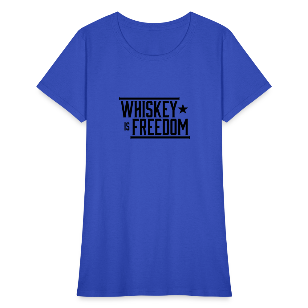 Whiskey is Freedom | Women's Tee - royal blue