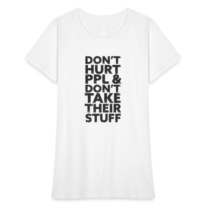 Don't Hurt People | Women's Tee - white