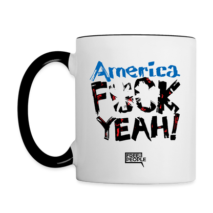 America F**k Yeah! Coffee Mug - white/black